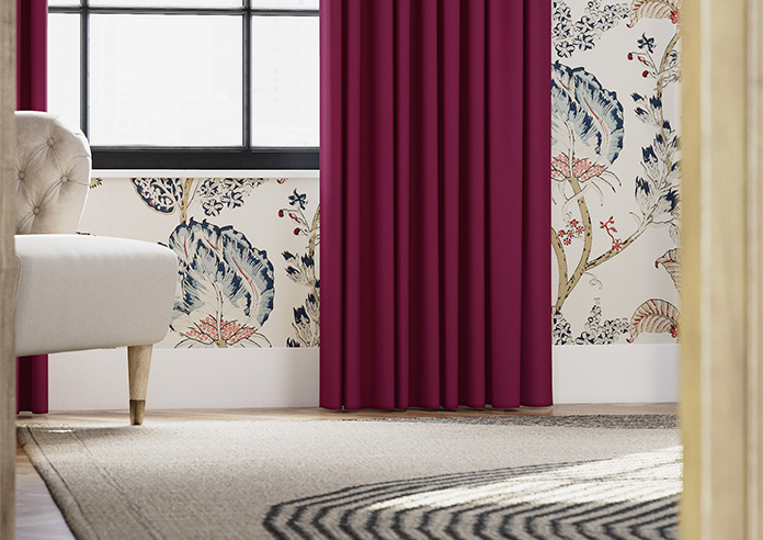 Kyoto Faux Silk, Pink Rouge - Made to Measure Curtains - Image 5